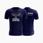 Camisa Federal Nutrition Masculina Azul Marinho – Estampa Branca | Estilo Esportivo e Impactante 💙🔥
