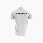 Camisa Federal Nutrition Masculina Branca – Estampa Preta | Estilo Clean e Alto Desempenho 🤍🏋️