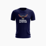 Camisa Federal Nutrition Masculina Azul Marinho – Estampa Branca | Estilo Esportivo e Impactante 💙🔥