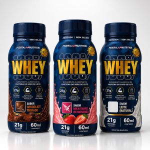 100% Whey Federal Nutrition 60ml com 21g de Proteína